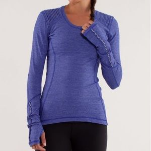 Lululemon long sleeve running shirt.